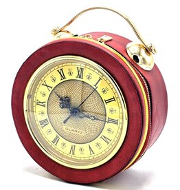 Magic Bags Clock Handbag-shoulder bag with Working Clock red