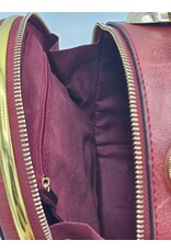 Magic Bags Fantasy bags - Clock Handbag-shoulder bag with Working Clock red