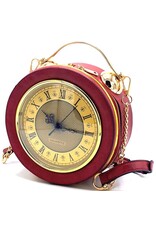 Magic Bags Fantasy bags - Clock Handbag-shoulder bag with Working Clock red