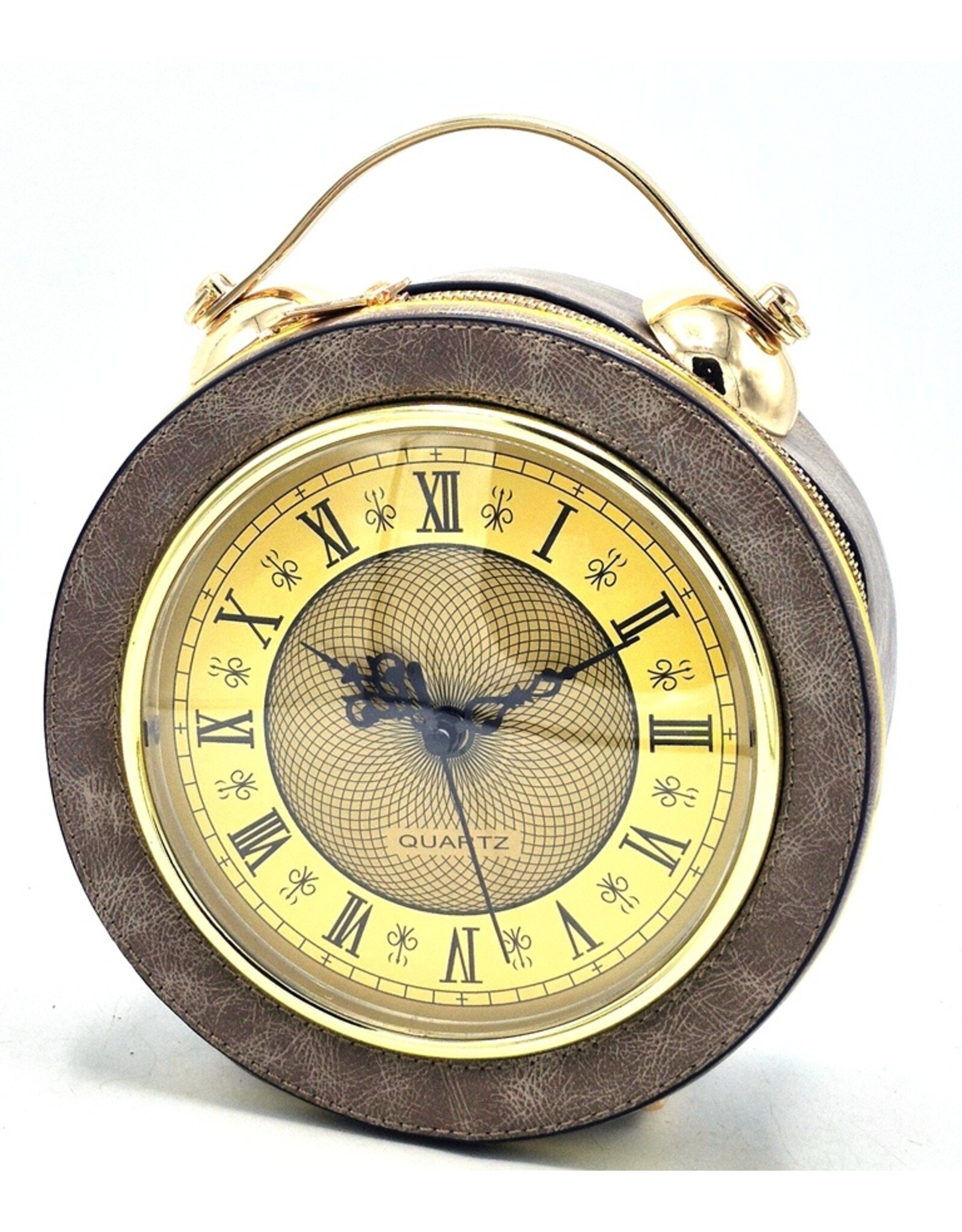 Magic Bags Fantasy bags - Clock Handbag-shoulderbag with Working Clock clay