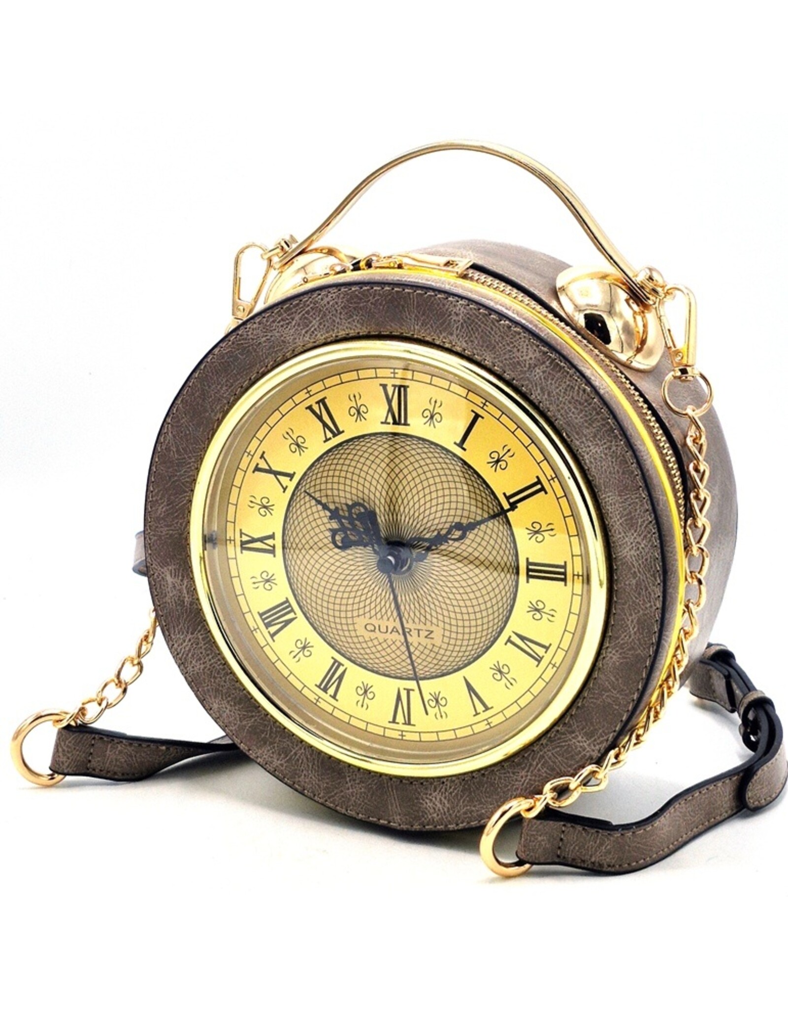 Magic Bags Fantasy tassen - Klok Handtas-schoudertas met Werkende Klok clay