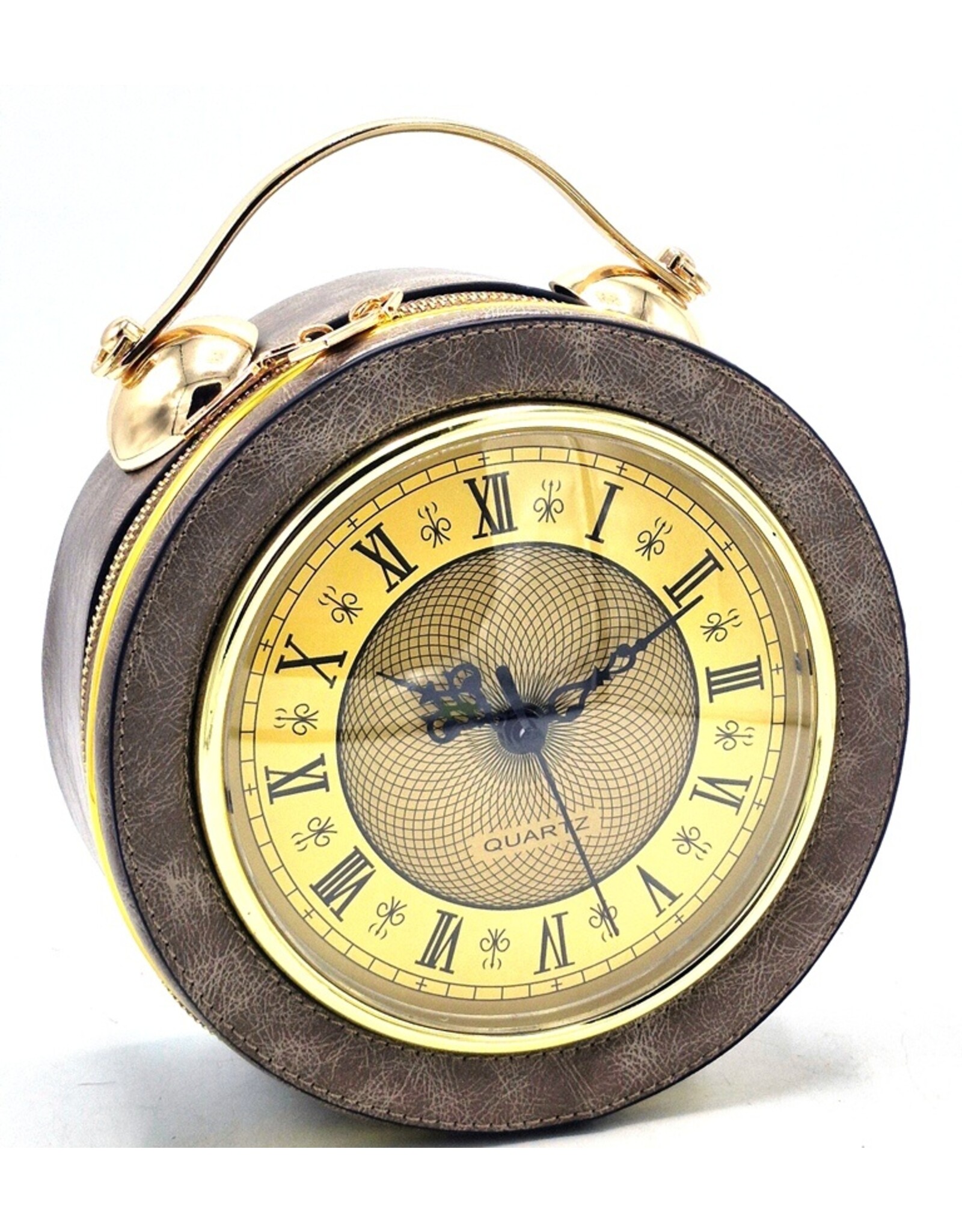 Magic Bags Fantasy bags - Clock Handbag-shoulderbag with Working Clock clay