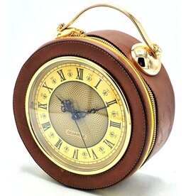 Magic Bags Clock Handbag- shoulderbag with Working Clock Brown