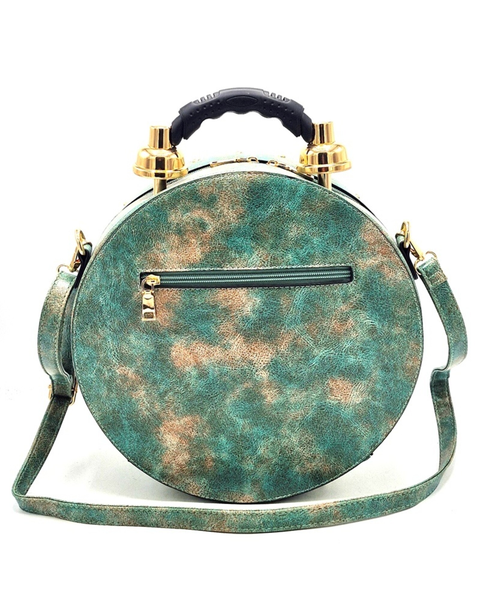Magic Bags Fantasy tassen - Klok tas met Werkende Klok Vintage Groen