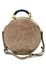 Magic Bags Fantasy bags - Clock bag with Working Clock Vintage Taupe (large)