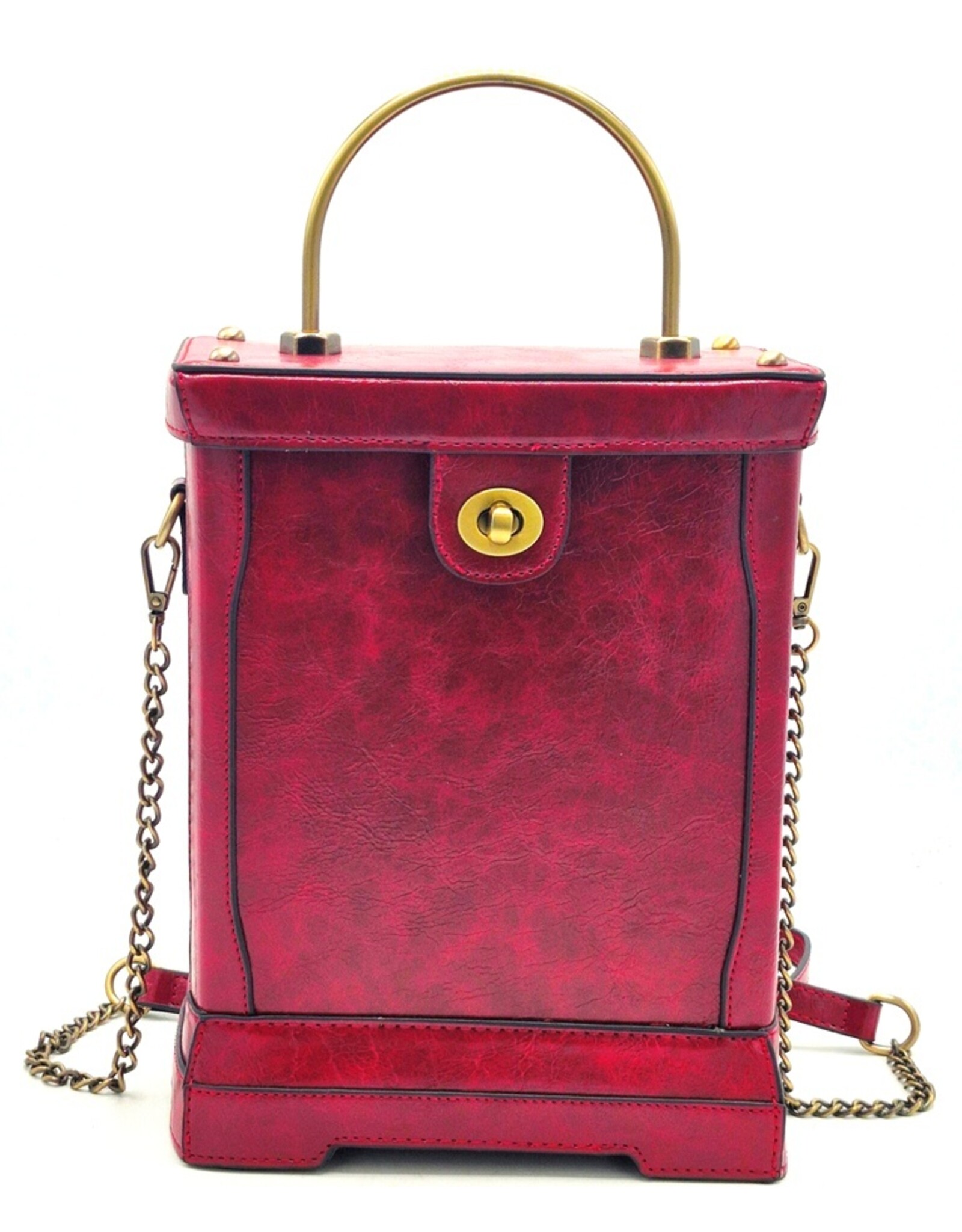 Magic Bags Fantasy bags and wallets - Handbag with Working Clock Vintage Style wine