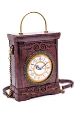Magic Bags Steampunk tassen Gotic tassen - Handtas met Werkende Klok Vintage Stijl bruin