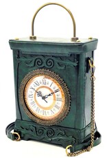Magic Bags Steampunk tassen Gotic tassen - Handtas met Werkende Klok Vintage Stijl groen