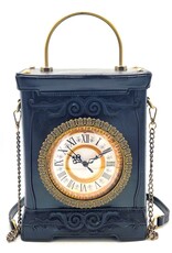 Magic Bags Gothic bags Steampunk bags - Handbag with Working Clock Vintage Style black