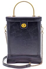 Magic Bags Gothic tassen Steampunk tassen - Handtas met Werkende Klok Vintage Stijl zwart