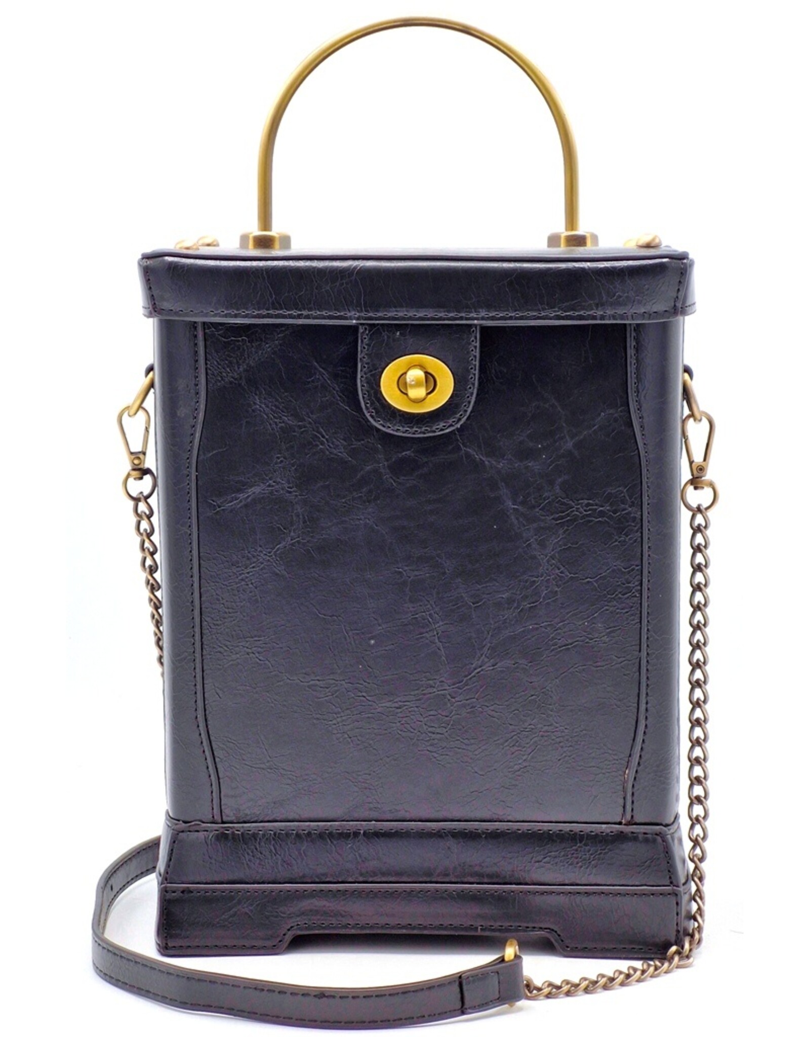 Magic Bags Gothic bags Steampunk bags - Handbag with Working Clock Vintage Style black