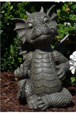 MC Giftware & Lifestyle - Tuindraak "Badboy" - Drakenbeeldje voor in de tuin 27cm