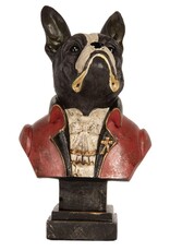 C&E Giftware Figurines Collectables - French Bulldog Bust Baroque Style 27cm