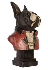 C&E Giftware Beelden Collectables - Franse Buldog Buste Barokstijl 27cm