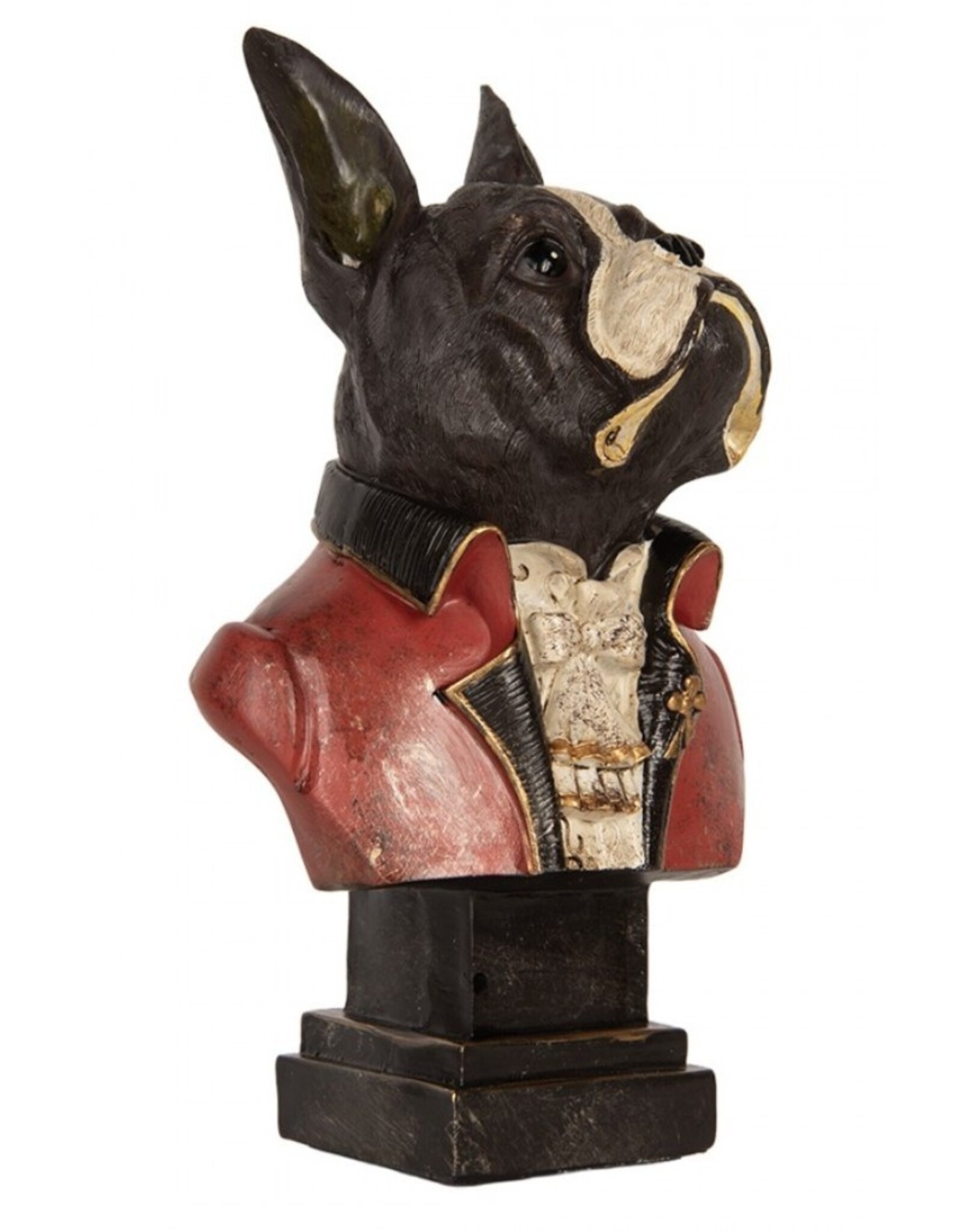 C&E Giftware Figurines Collectables - French Bulldog Bust Baroque Style 27cm