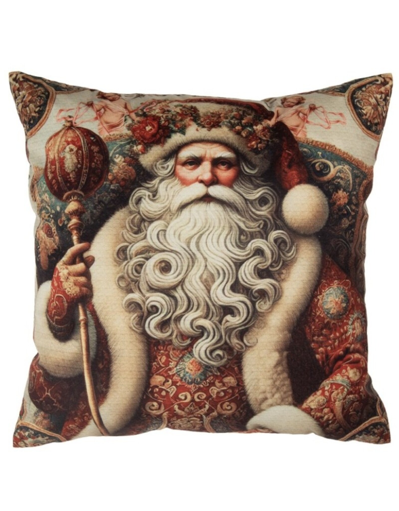C&E Miscellaneous -  Cushion Cover Santa Claus Baroque Style 45 x 45 cm