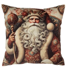 C&E Kussenhoes Kerstman Barok Stijl 45 x45 cm