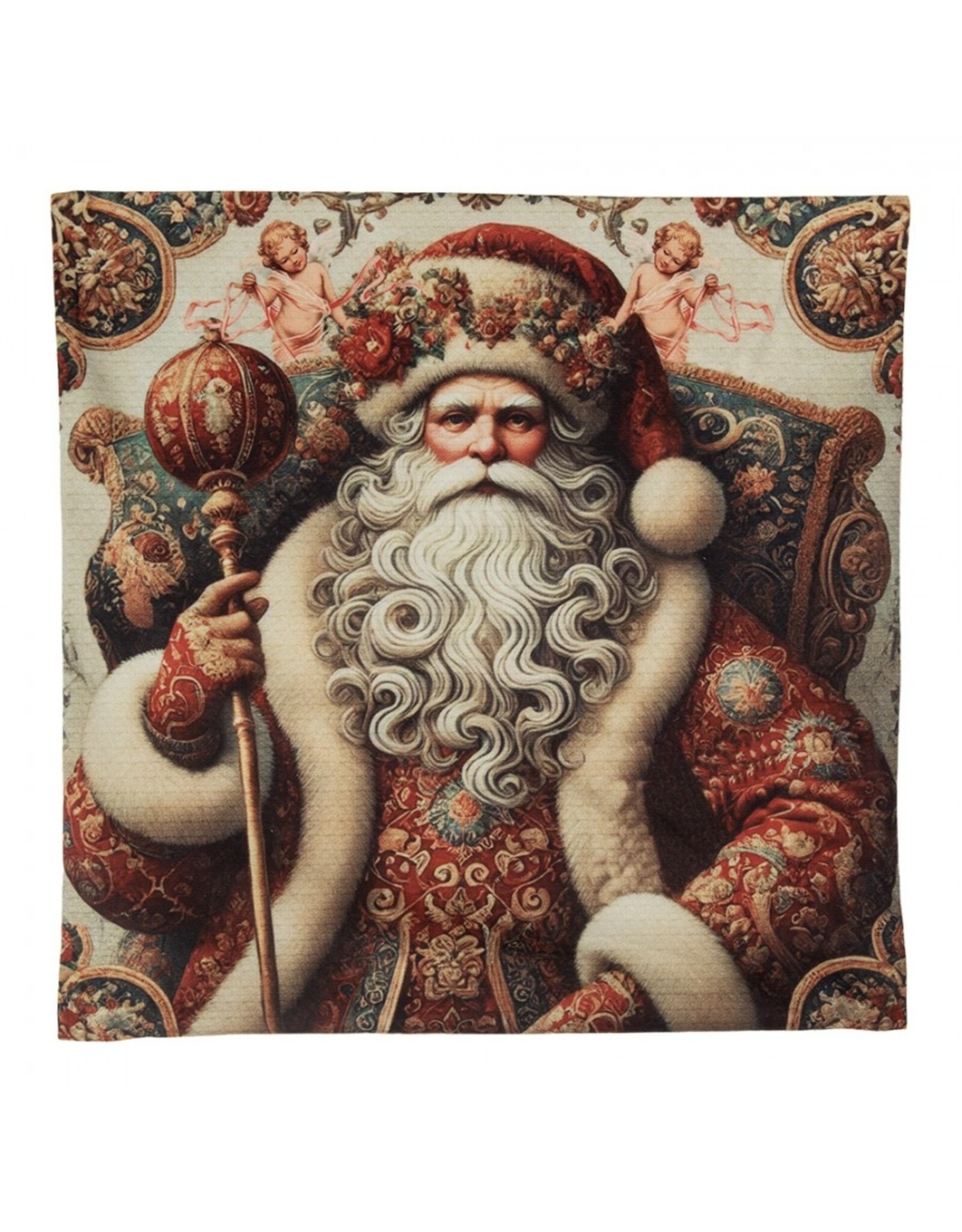 C&E Miscellaneous -  Cushion Cover Santa Claus Baroque Style 45 x 45 cm
