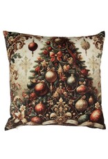 C&E Miscellaneous - Kussenhoes Kerstboom Barok Stijl 45 x45 cm