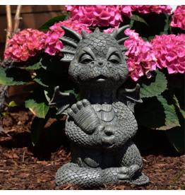 MC Garden Dracon Yoga  - Dragon statue for garden 26cm