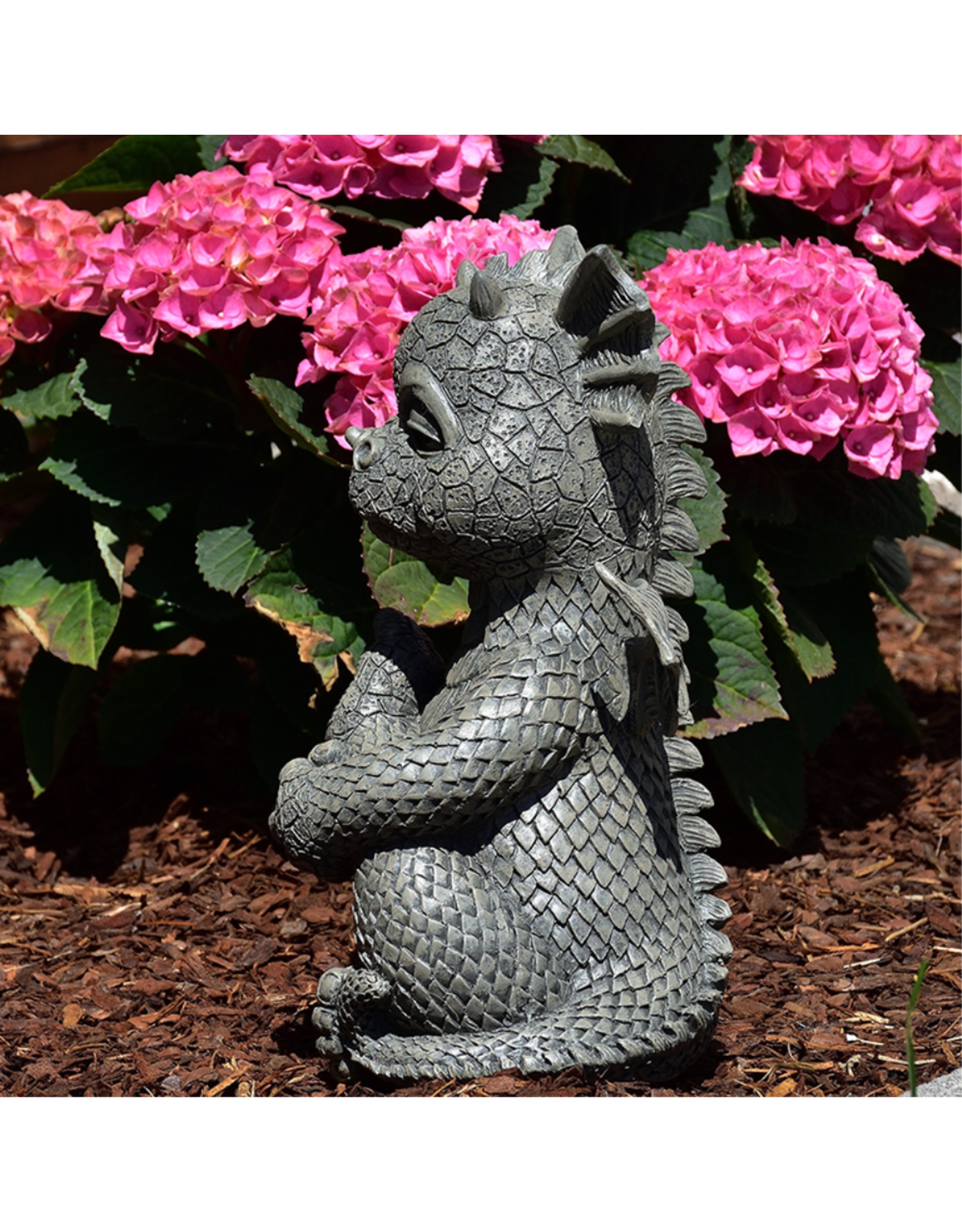 MC Giftware & Lifestyle - Tuindraak Yoga - Drakenbeeldje voor in de tuin 26cm