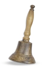 Trukado Miscellaneous - Vintage Schoolbel Gietijzer met Houten Handvat