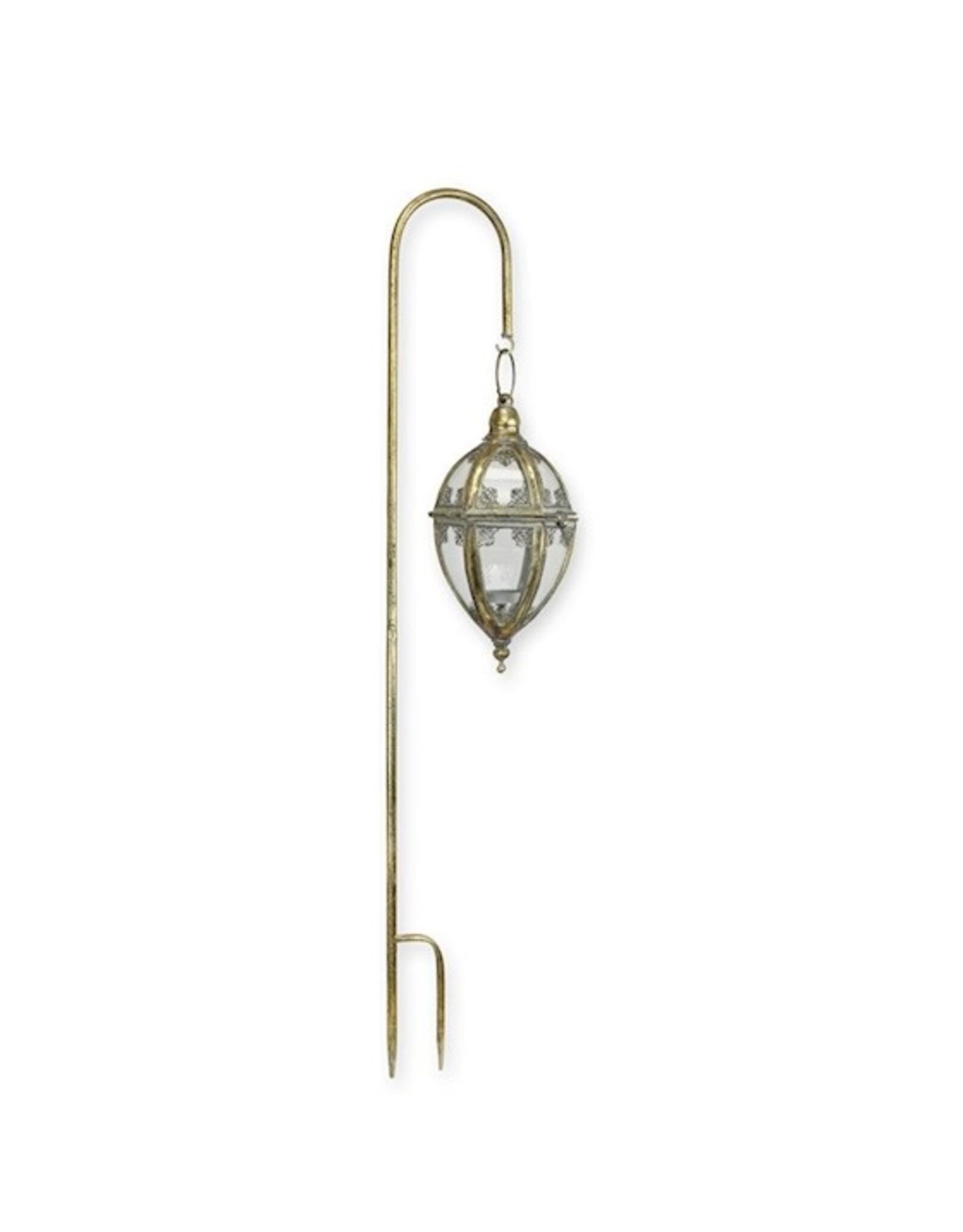 JB Miscellaneous - Tuinsteker met Mooie Glazen Lantaarn 88cm