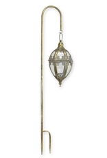 JB Miscellaneous - Tuinsteker met Mooie Glazen Lantaarn 88cm