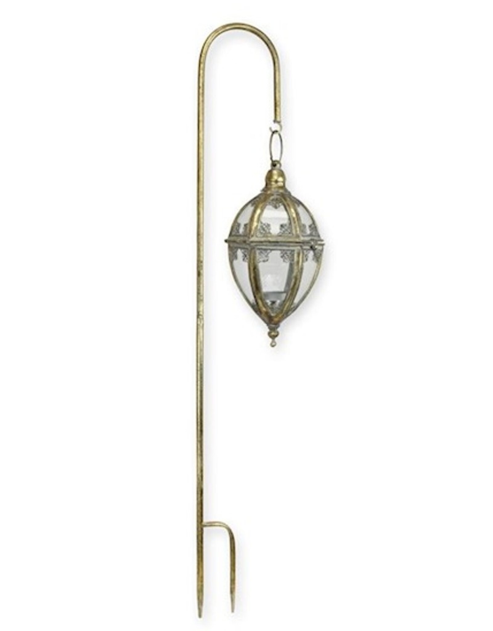 JB Miscellaneous - Tuinsteker met Mooie Glazen Lantaarn 88cm