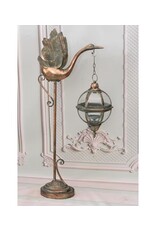 Trukado Miscellaneous - Swan with Glass Ball Lantern on Stand 103.5cm