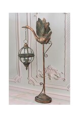 Trukado Miscellaneous - Swan with Glass Ball Lantern on Stand 103.5cm