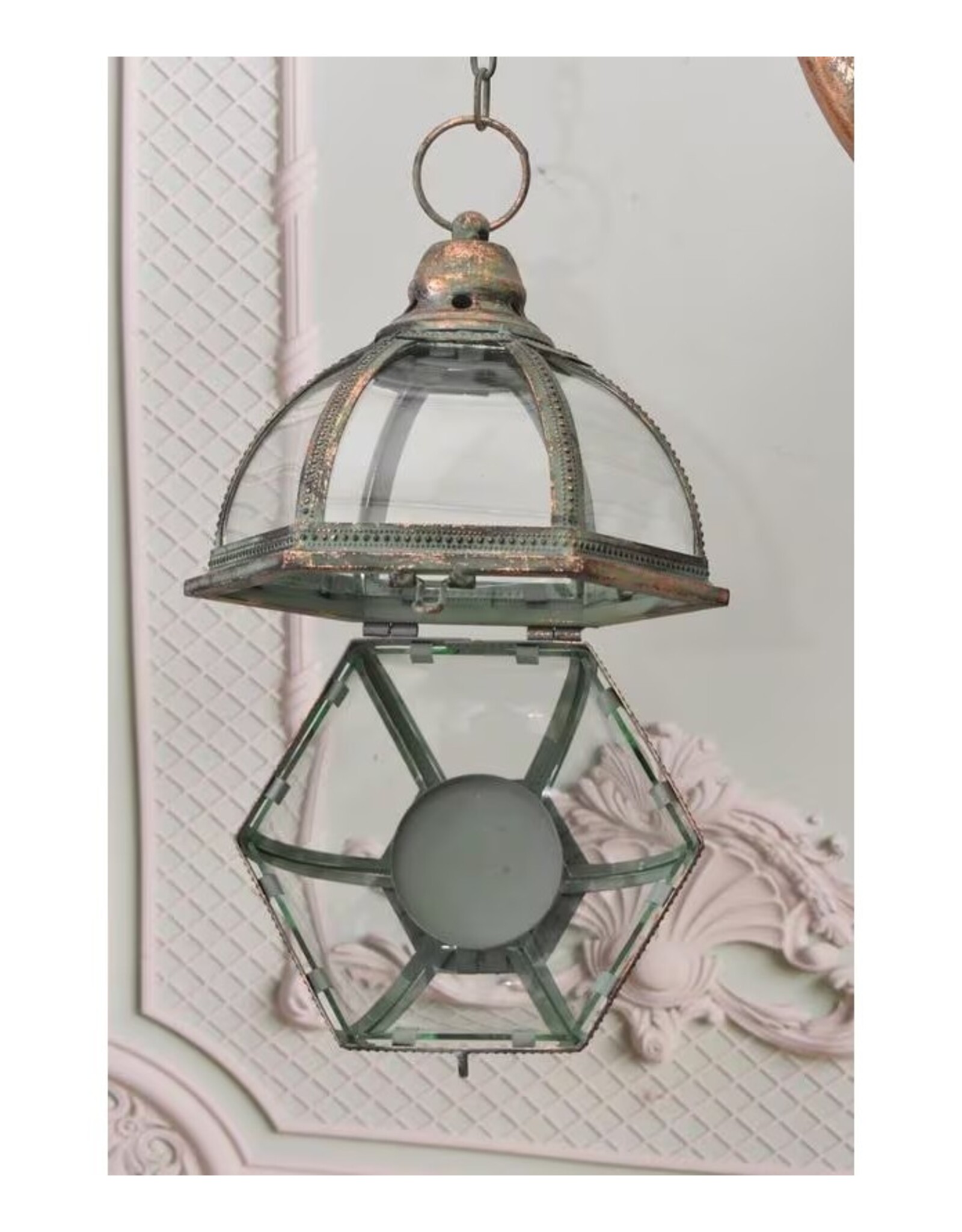 Trukado Miscellaneous - Zwaan met Glazen bol Lantaarn op Voet 103,5cm