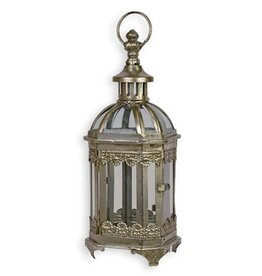 Trukado Tin Lantern with Glass Windows 27.9 cm standing/hanging