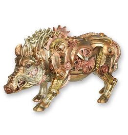 JB Steampunk Wild Boar figurine 30.2 cm