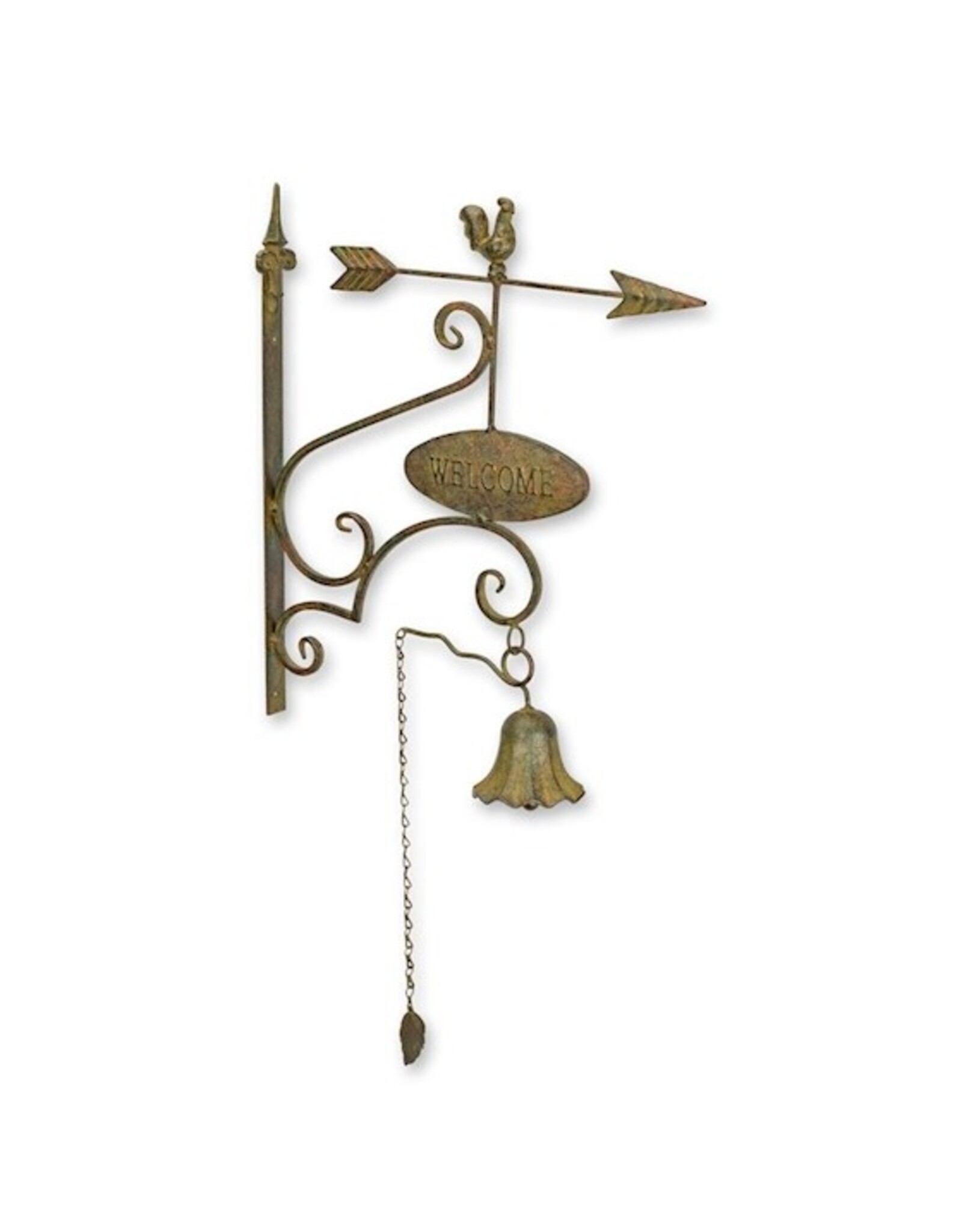 JB Miscellaneous - Decoratieve Metalen Deurbel met Welkomstbord
