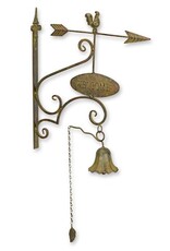 JB Miscellaneous - Decoratieve Metalen Deurbel met Welkomstbord
