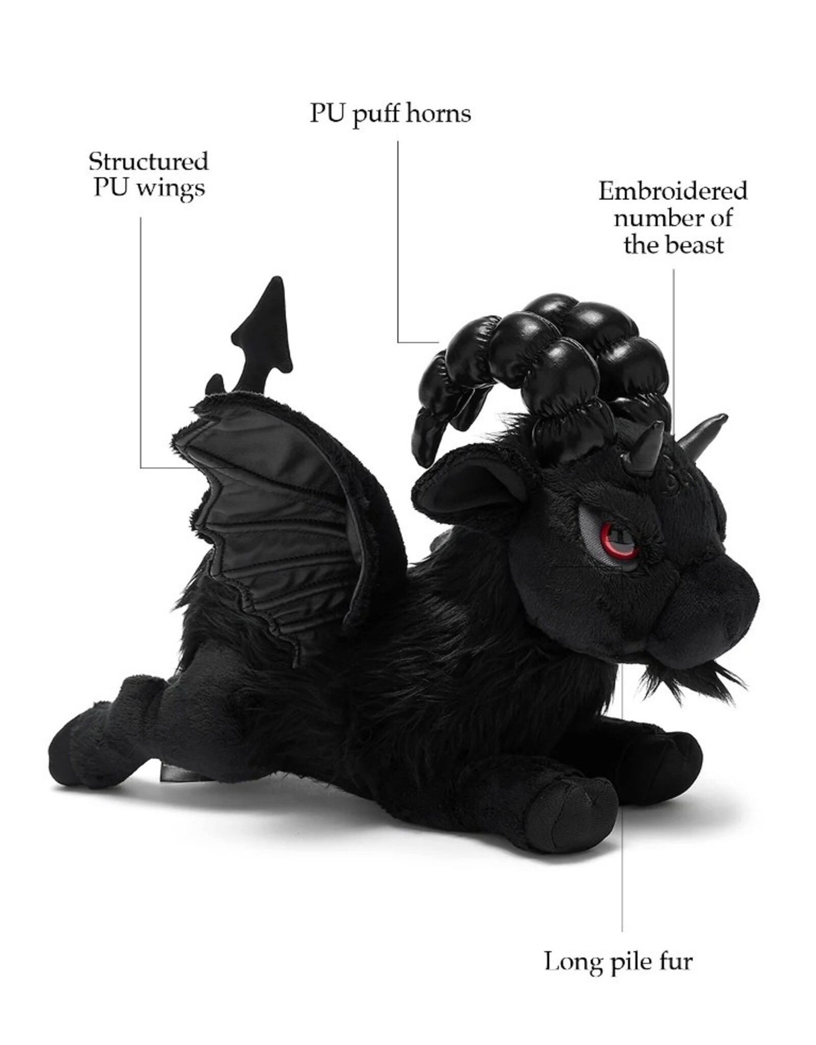 Killstar Killstar bags and accessories - Killstar DRACO  Pluche Toy Kreepture