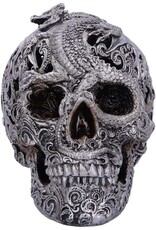Alator Skulls - Skull with engraved Dragon ornament Cranial Drakos - Nemesis Now