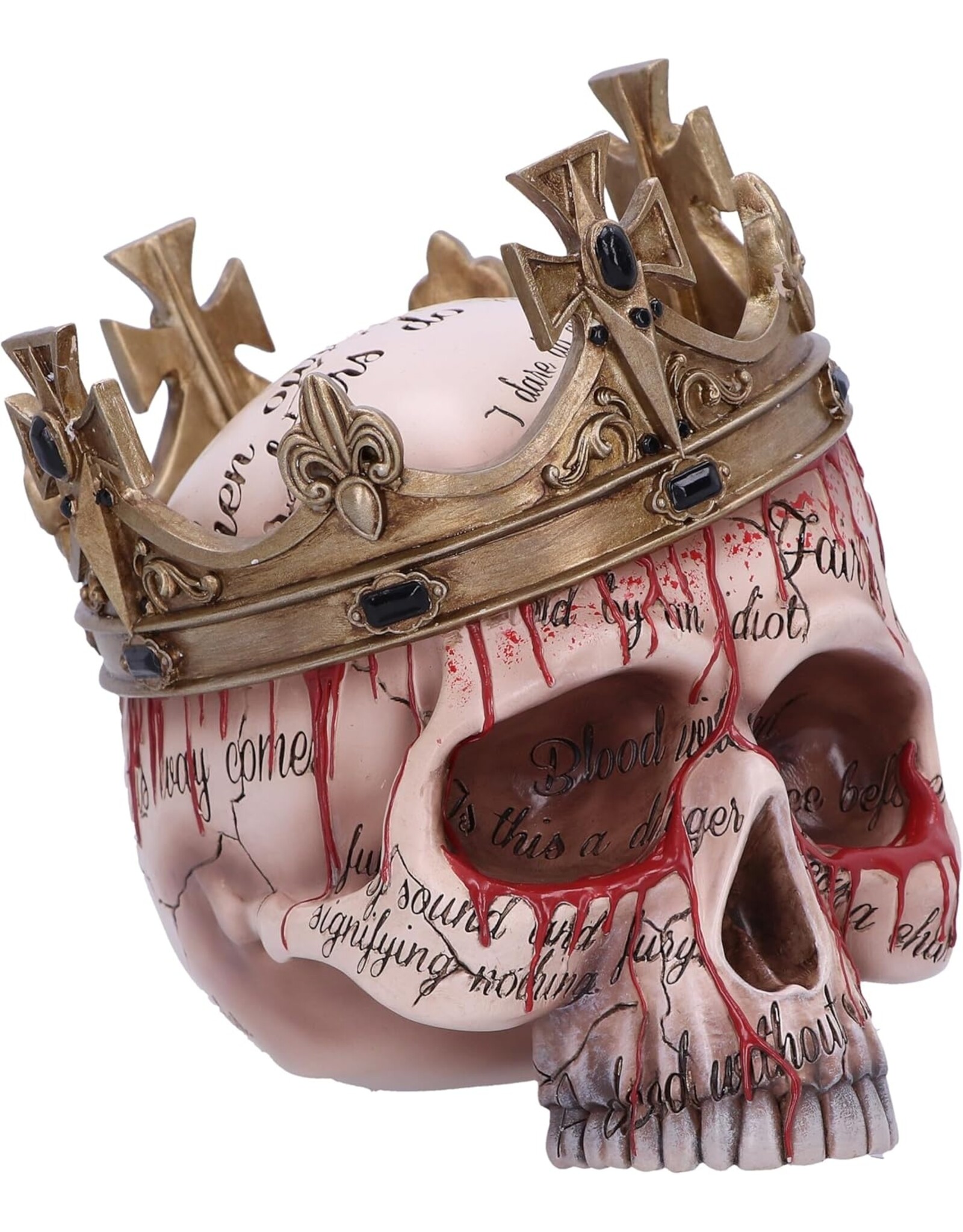 NemesisNow Giftware Figurines Collectables - Gothic Skull with Crown Macbeth 15cm