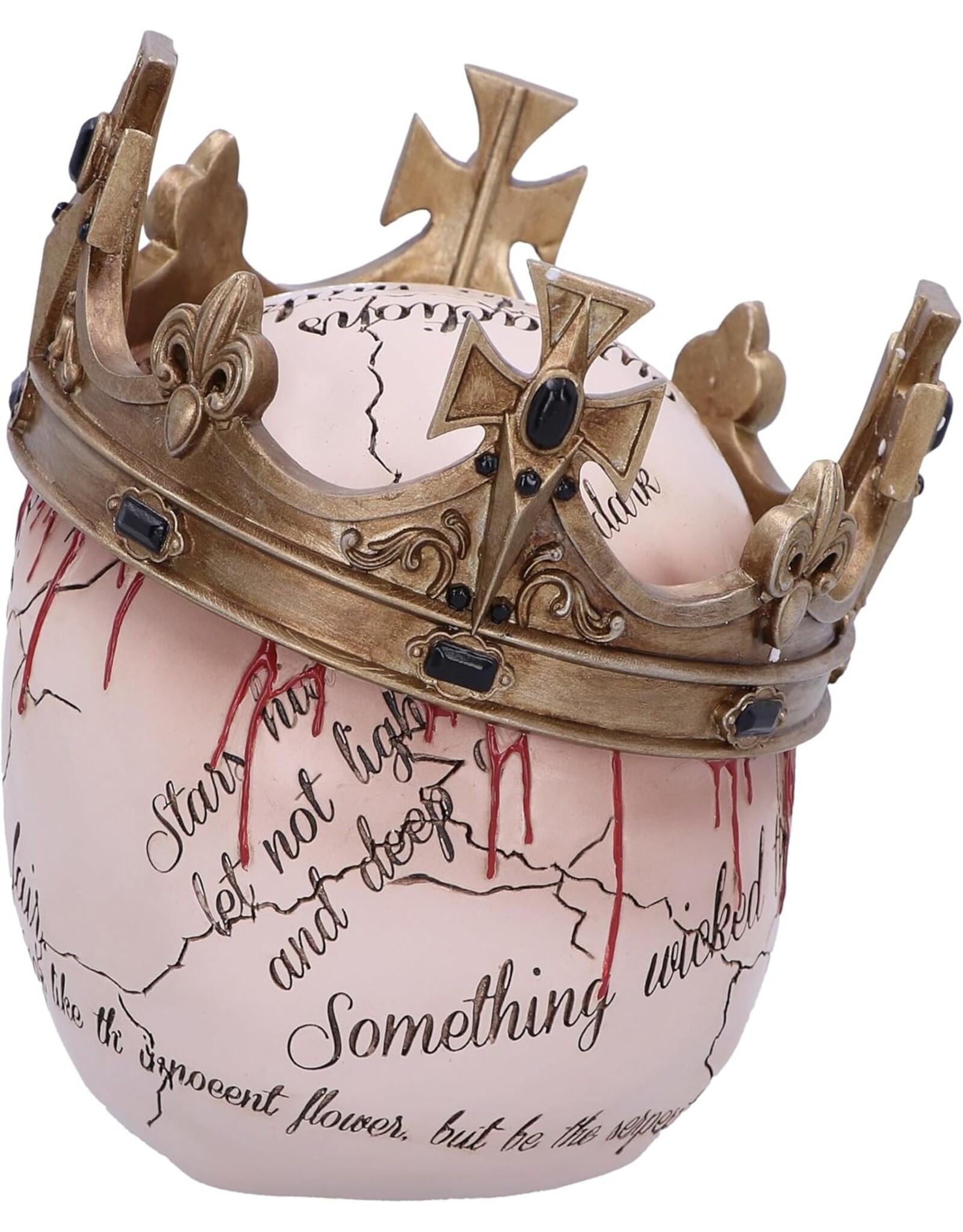 NemesisNow Giftware Figurines Collectables - Gothic Skull with Crown Macbeth 15cm