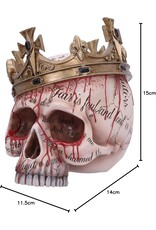 NemesisNow Giftware Beelden Collectables  - Gothic Schedel met Kroon Macbeth 15cm
