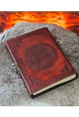 AWG Miscellaneous - Leather Journal with Two Dragons and Turquoise