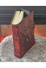 AWG Miscellaneous - Leather Journal with Two Dragons and Turquoise
