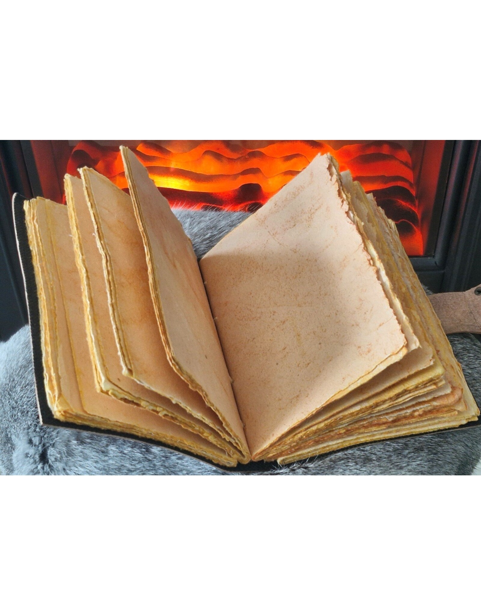 JM Handicrafts Miscellaneous - Celestial Sun & Moon Leather Vintage Journal