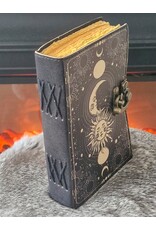 JM Handicrafts Miscellaneous - Celestial Sun & Moon Leather Vintage Journal