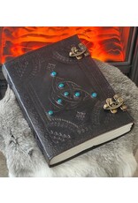 JM Handicrafts Miscellaneous - Leather Journal Triquetra with double lock (large)