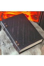 JM Handicrafts Miscellaneous - Leather Journal Triquetra with double lock (large)