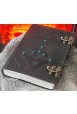 JM Handicrafts Miscellaneous - Leather Journal Triquetra with double lock (large)