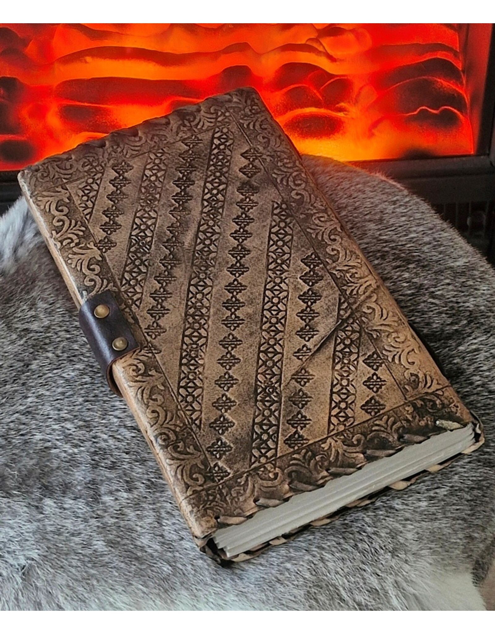 JM Miscellaneous - Leren Notitieboek Tree of Life 23,5 x 13,5cm