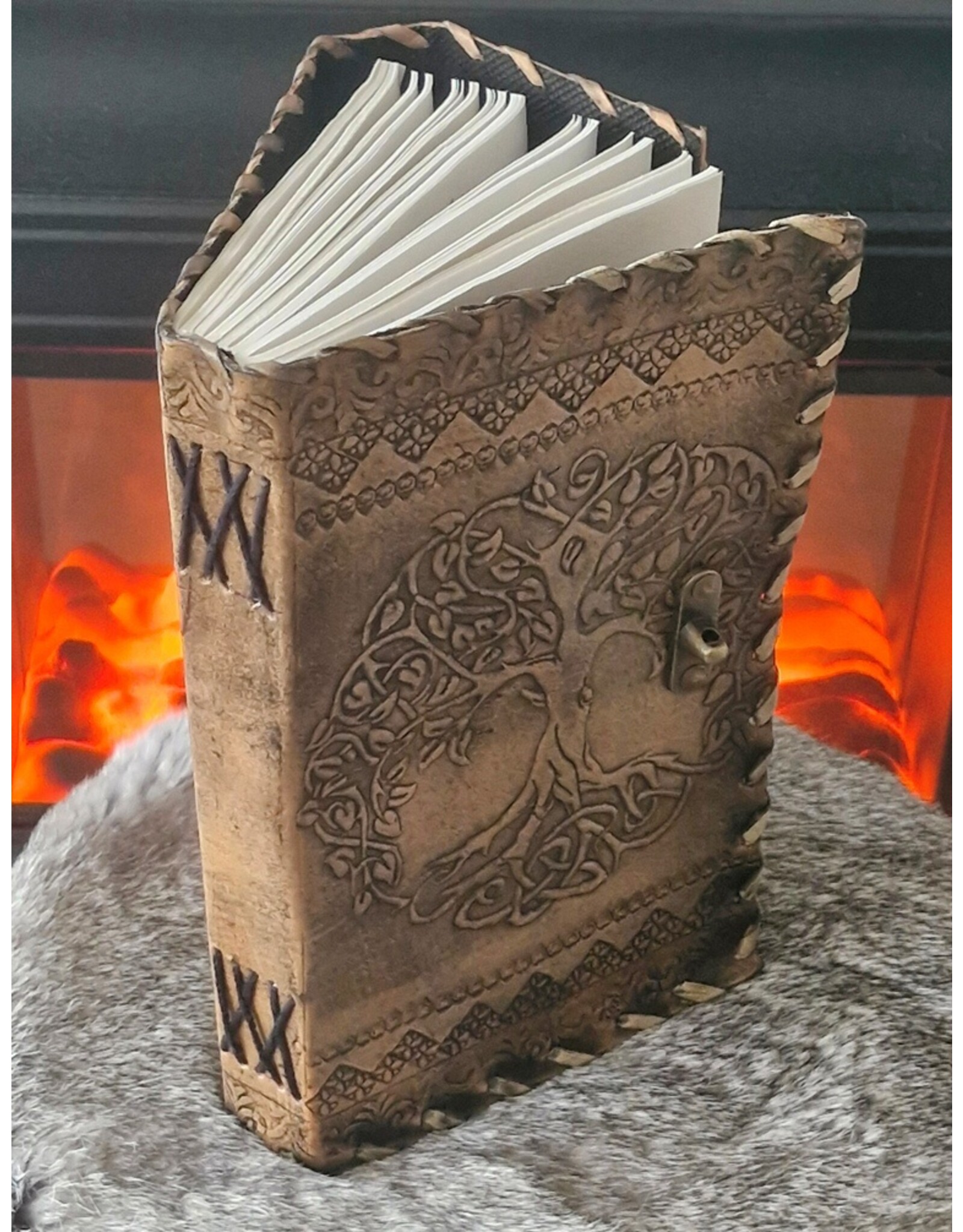 JM Miscellaneous - Leren Notitieboek Tree of Life 23,5 x 13,5cm